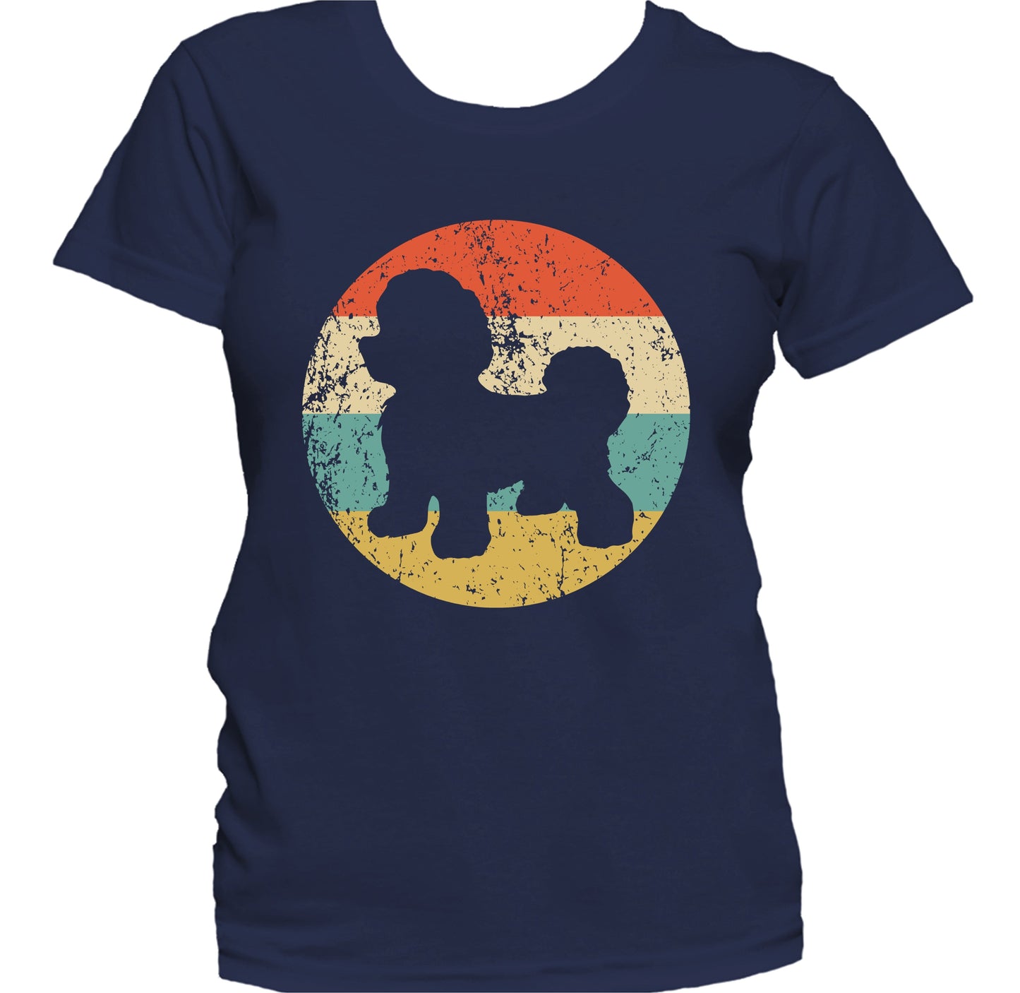 Retro Bichon Frise Dog Breed Icon Women's T-Shirt