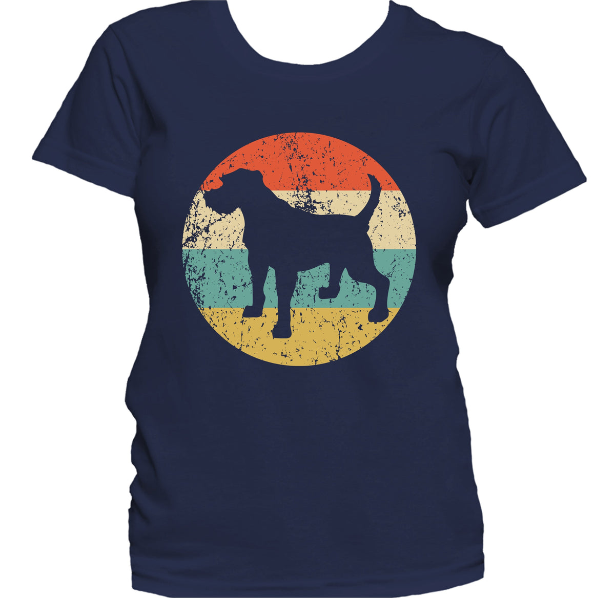 Retro Border Terrier Dog Breed Icon Women's T-Shirt