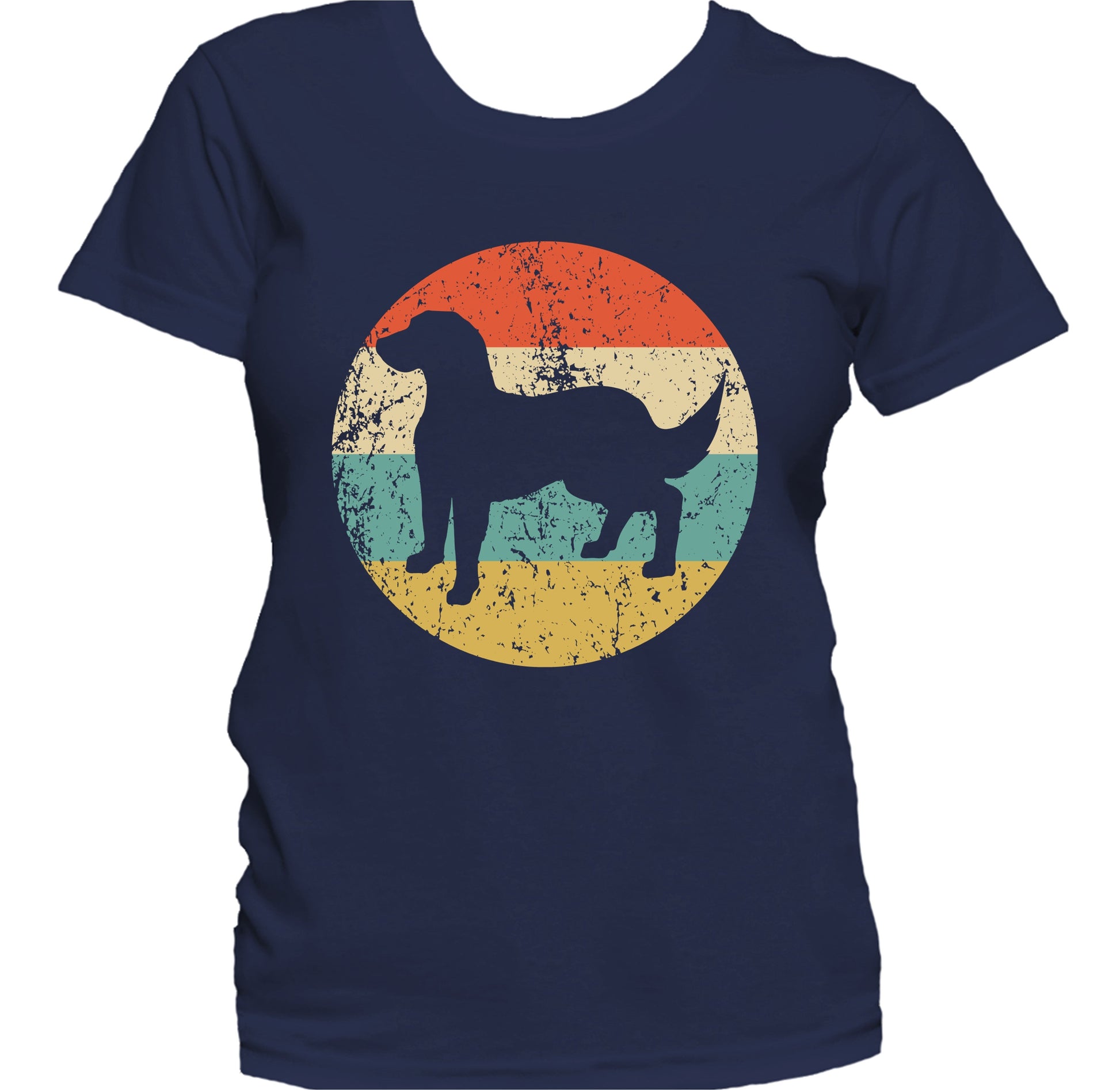 Retro Flat-Coated Retriever Dog Breed Icon Women's T-Shirt