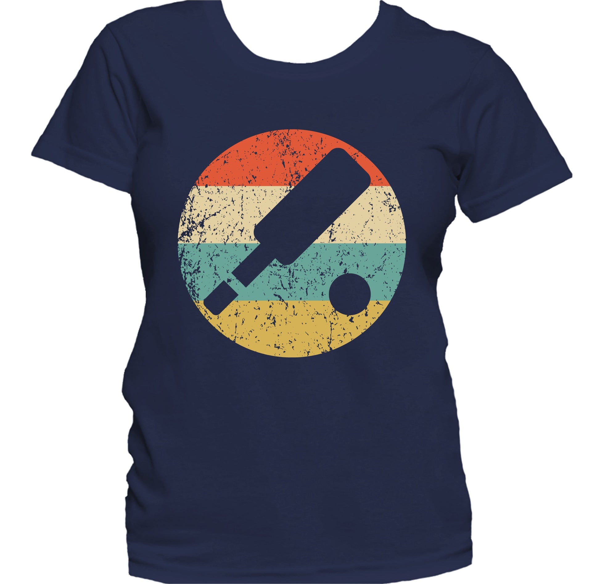 Cricket Shirt - Retro Cricket Paddle Icon Women's T-Shirt