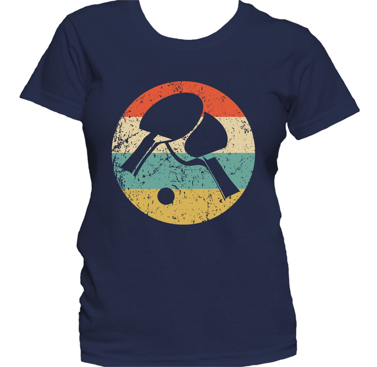 Table Tennis Shirt - Retro Table Tennis Paddles Icon Women's T-Shirt