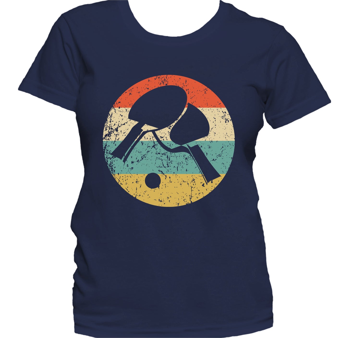 Table Tennis Shirt - Retro Table Tennis Paddles Icon Women's T-Shirt