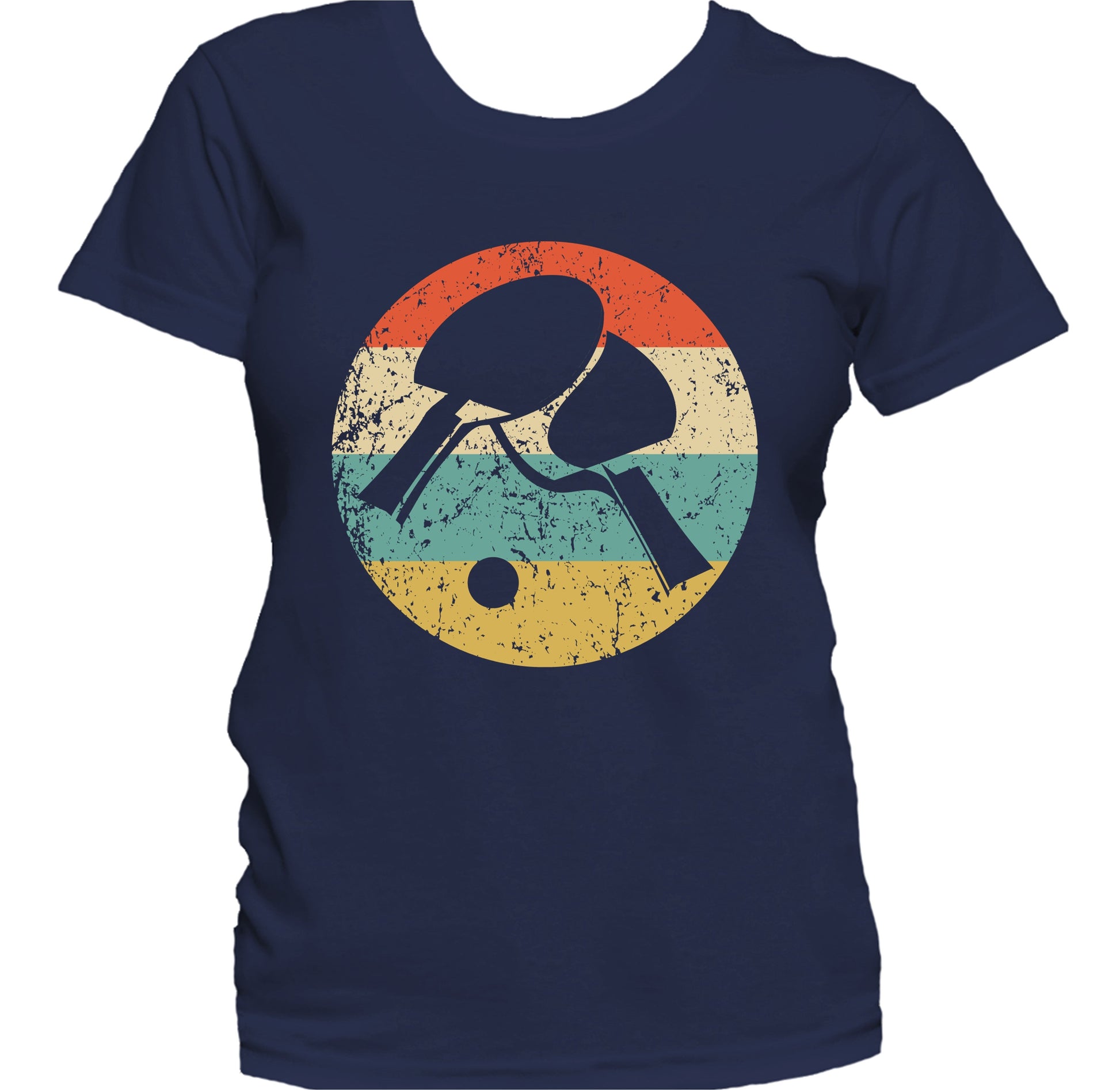 Table Tennis Shirt - Retro Table Tennis Paddles Icon Women's T-Shirt