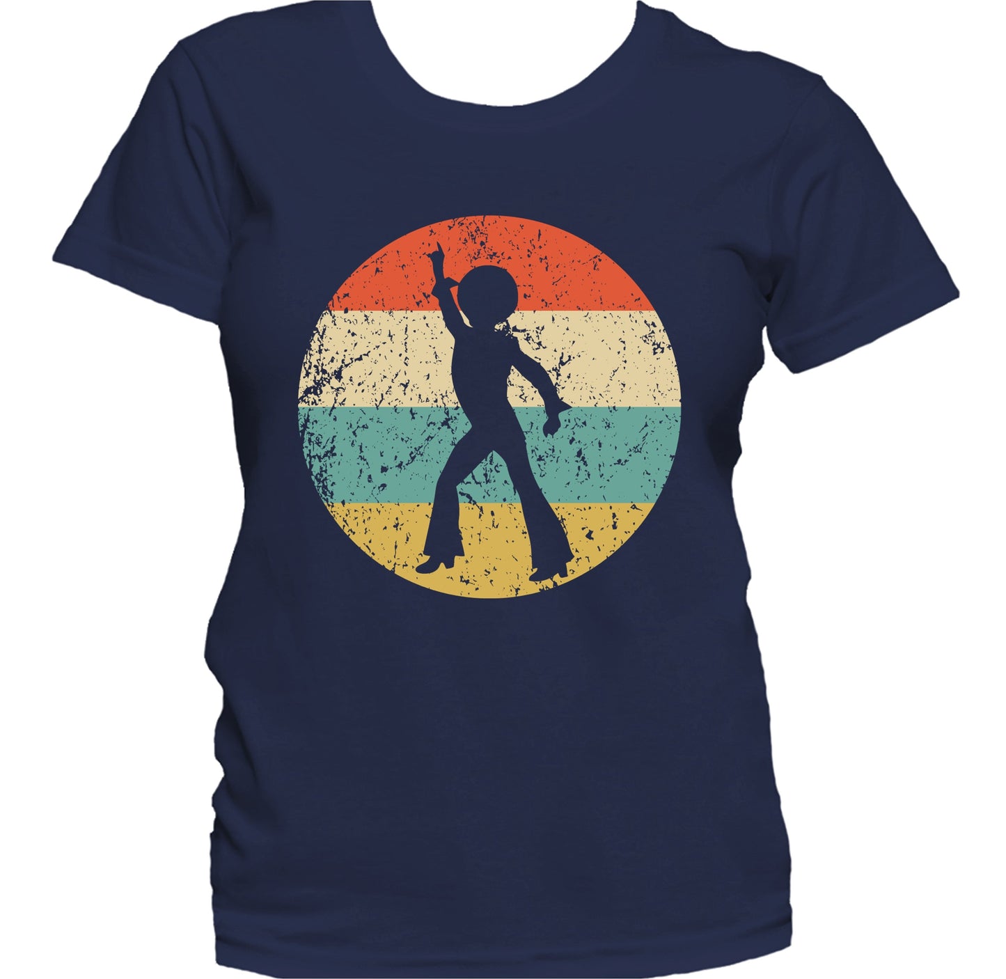 Retro Disco Dancer 1960's 1970's Vintage Style Disco Women's T-Shirt