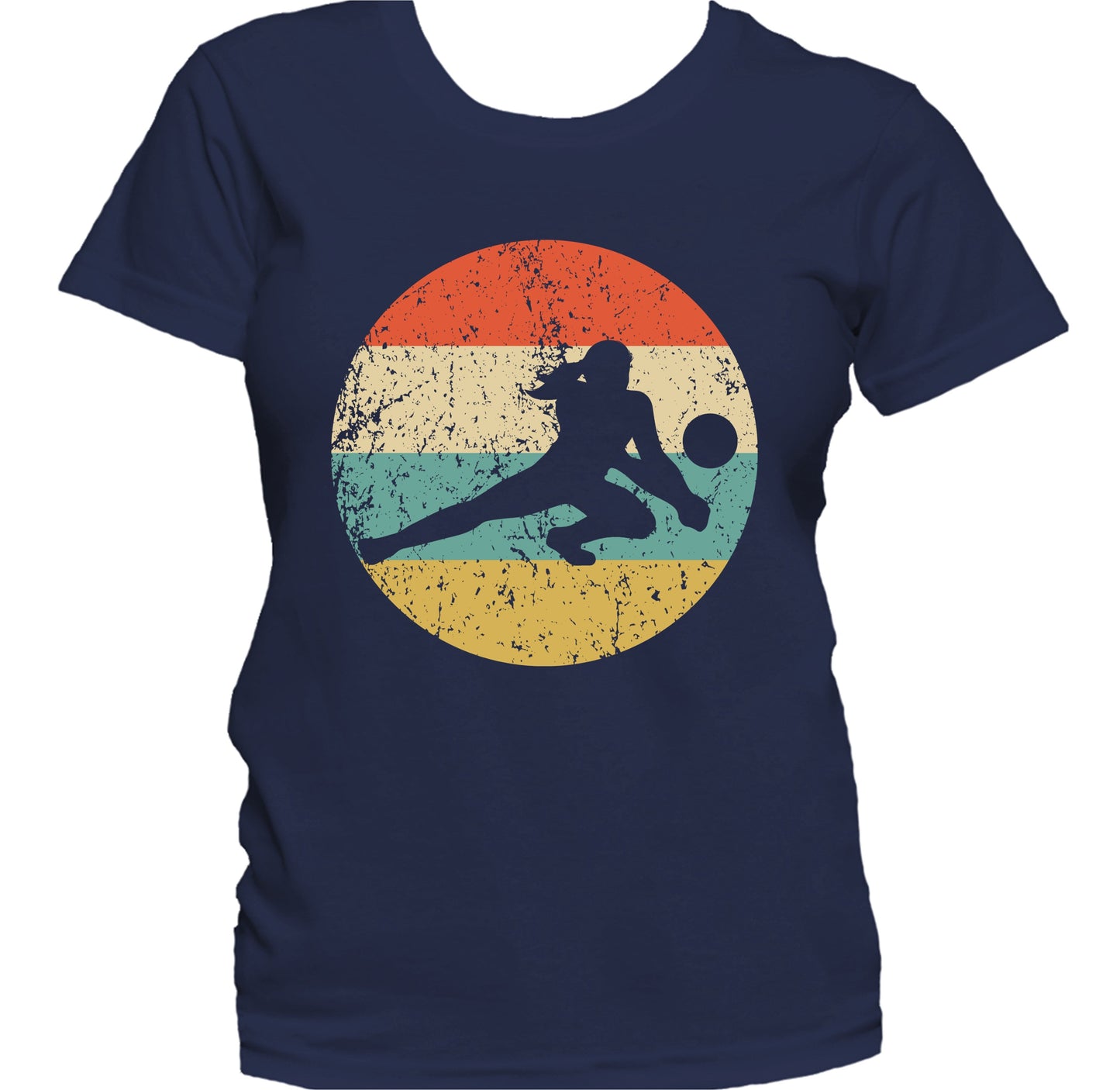 Retro Volleyball Dig 1960's 1970's Vintage Style Volleyball Women's T-Shirt