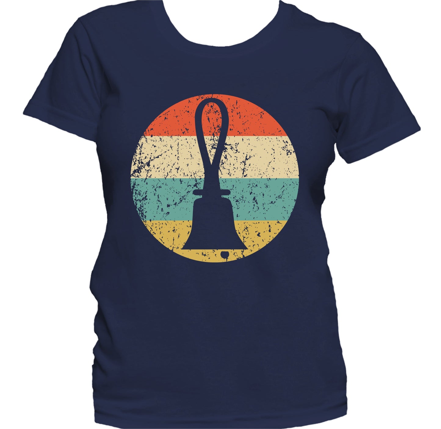 Bells Silhouette Retro Music Musician Musical Instrument Women's T-Shirt