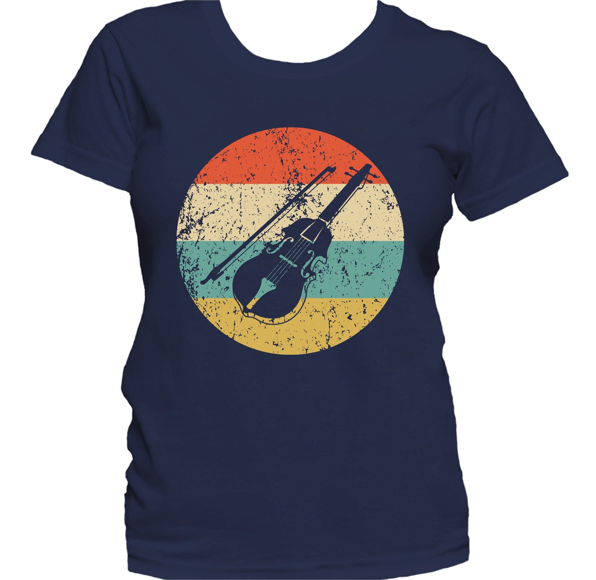 Violin Viola Retro Music Musician Musical Instrument Women's T-Shirt