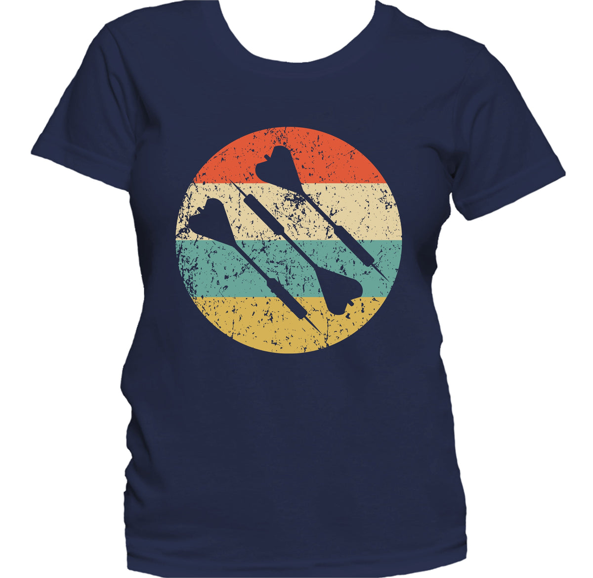 Three Darts Silhouette Retro Darts Women's T-Shirt