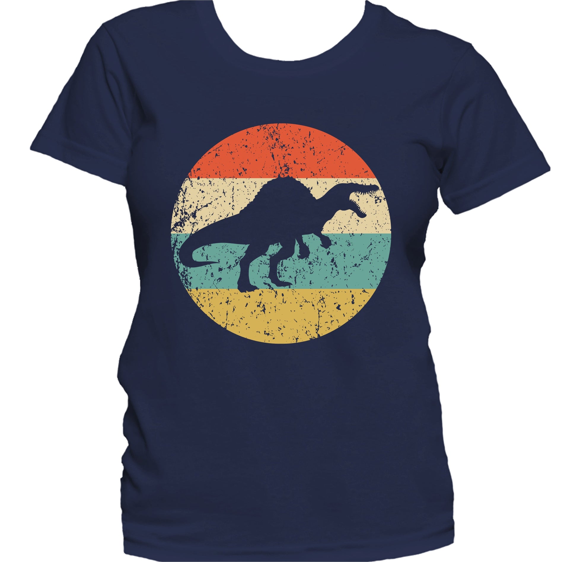 Spinosaurus Silhouette Retro Dinosaur Women's T-Shirt