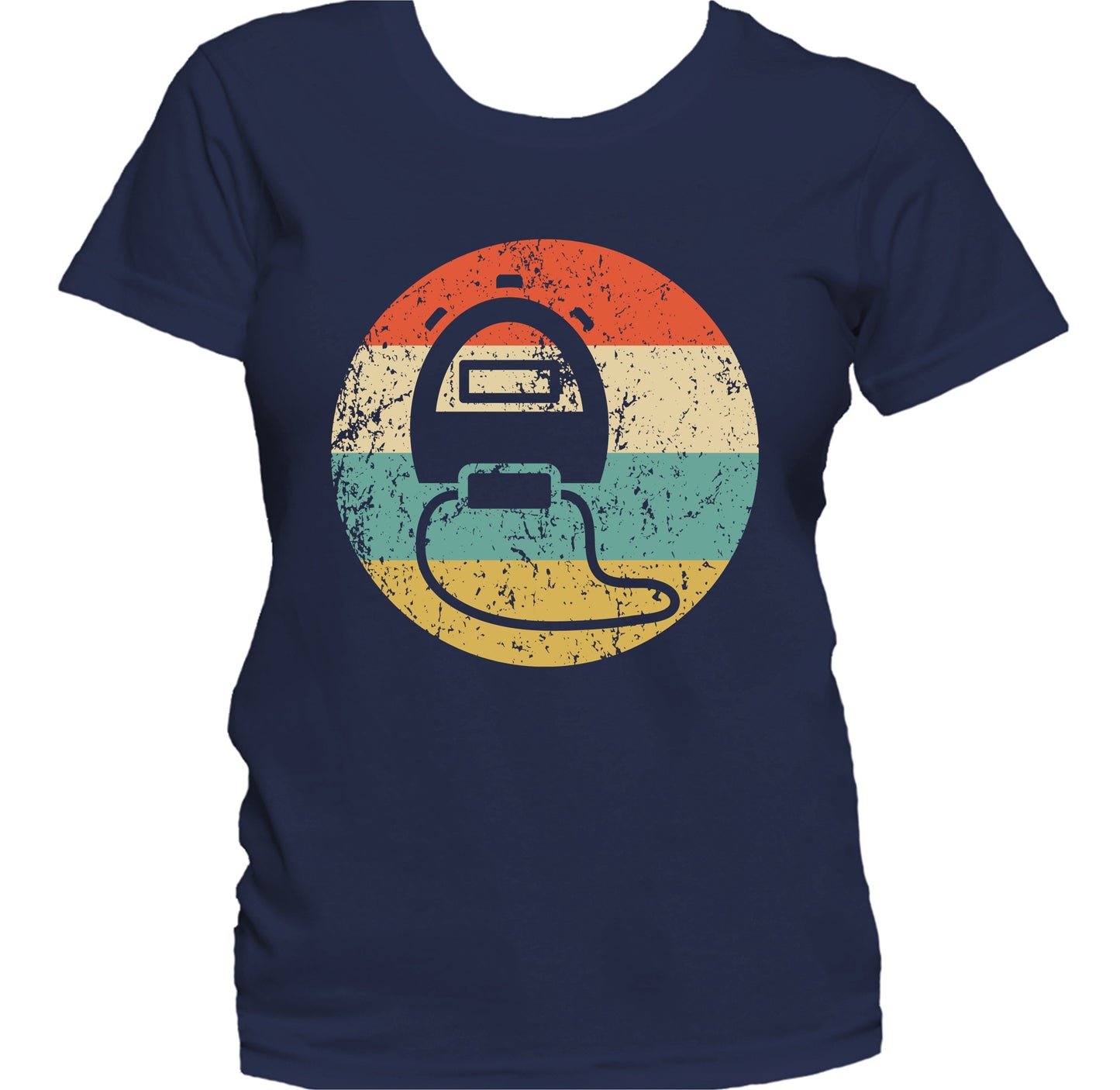 Stopwatch Icon Retro Track and Field Coach Women's T-Shirt