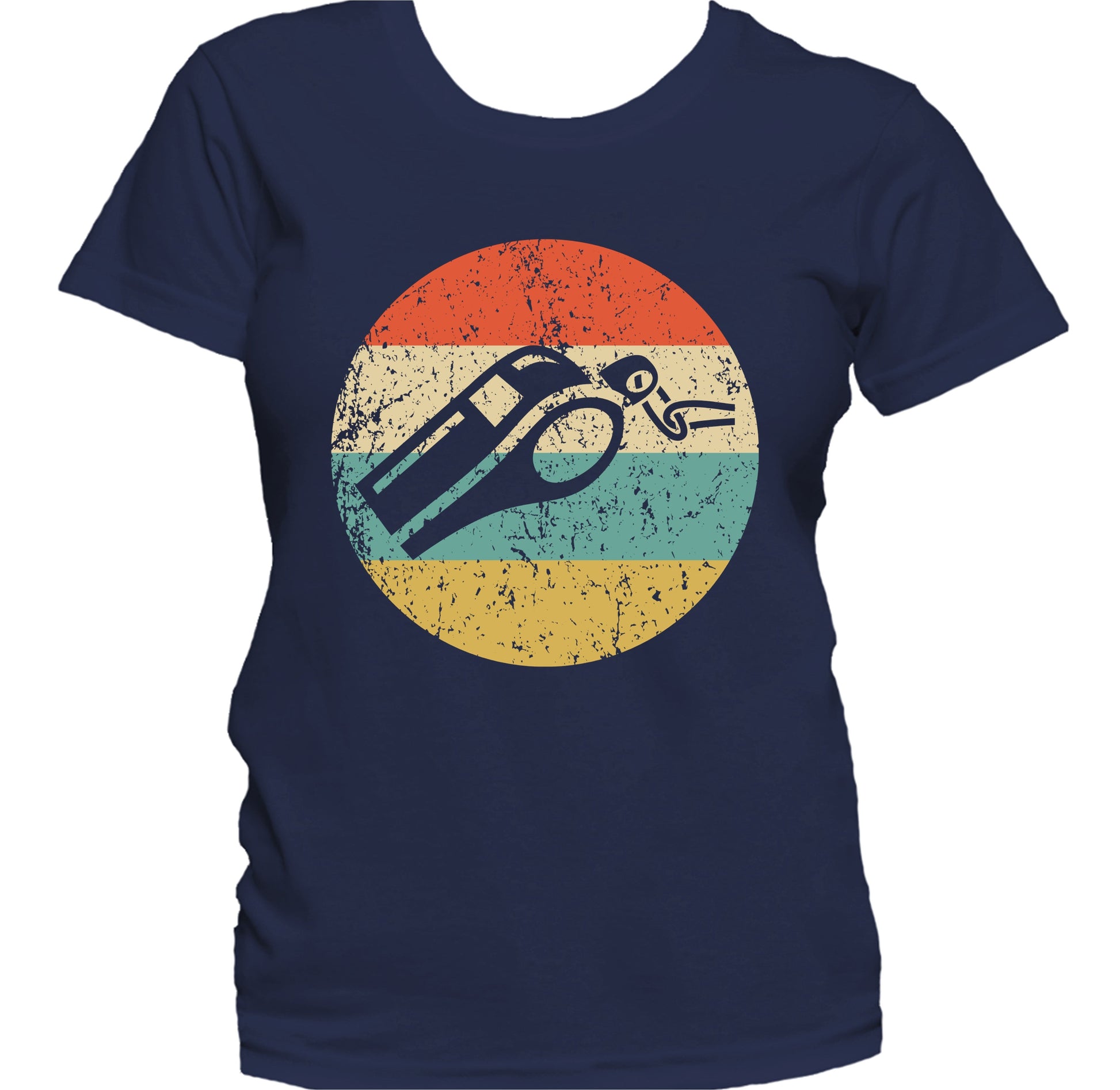 Whistle Icon Retro Coach Referee Women's T-Shirt