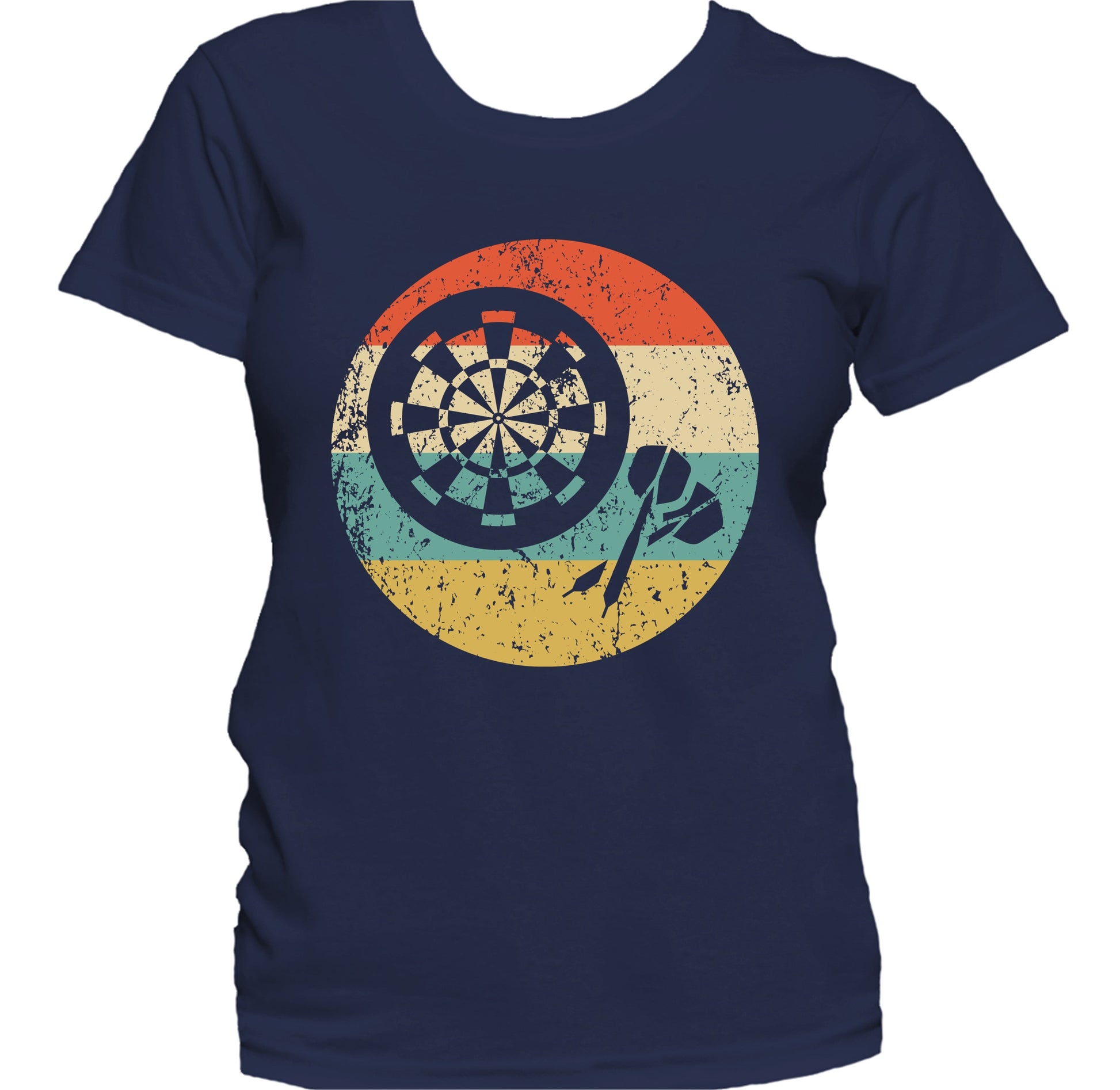 Darts and Dartboard Icon Retro Darts Women's T-Shirt