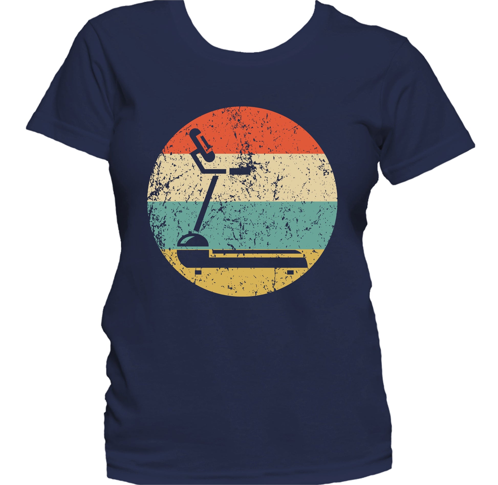 Treadmill Gym Equipment Icon Retro Fitness Women's T-Shirt