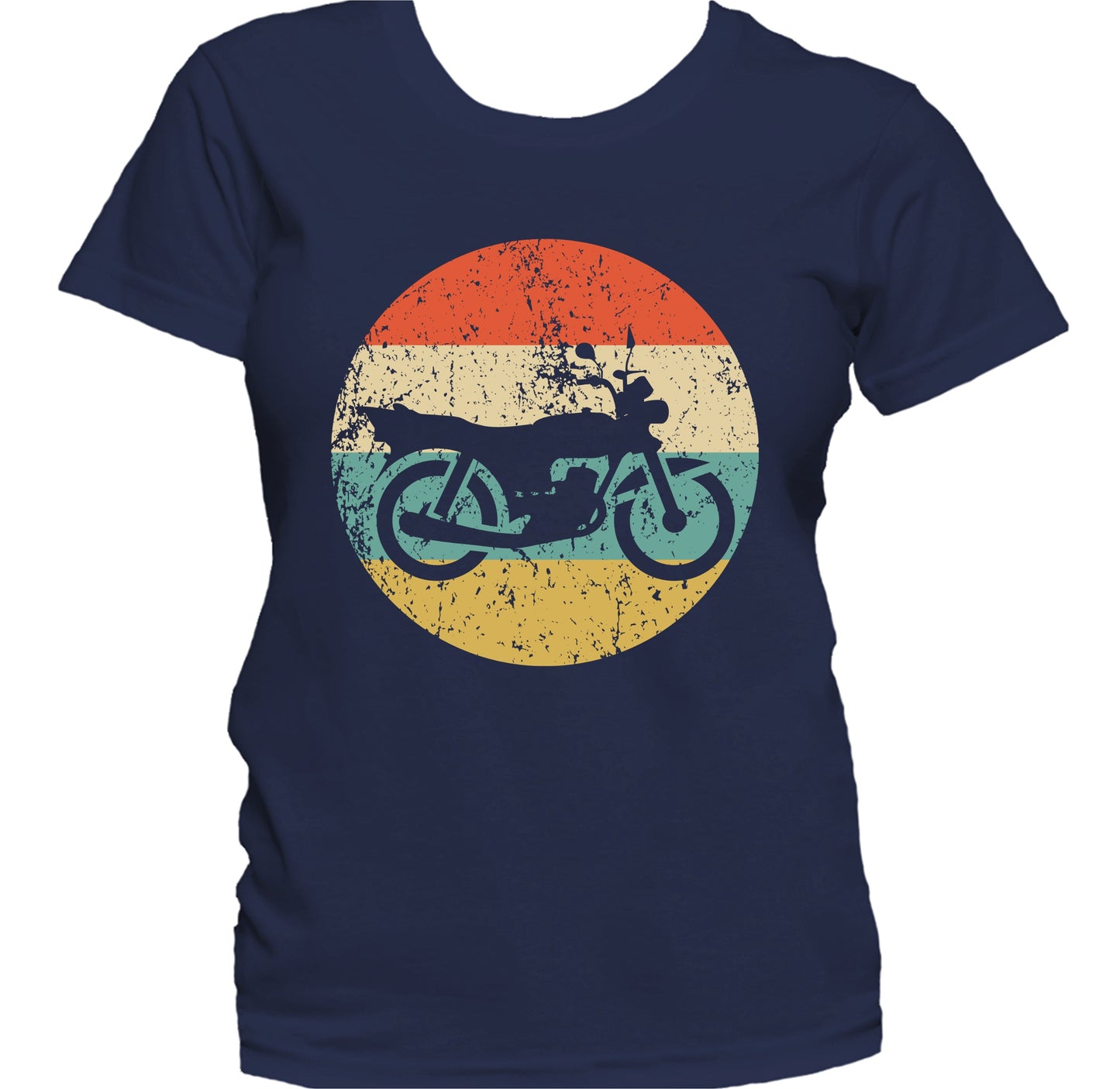 Motorcycle Bike Icon Retro Biker Women's T-Shirt