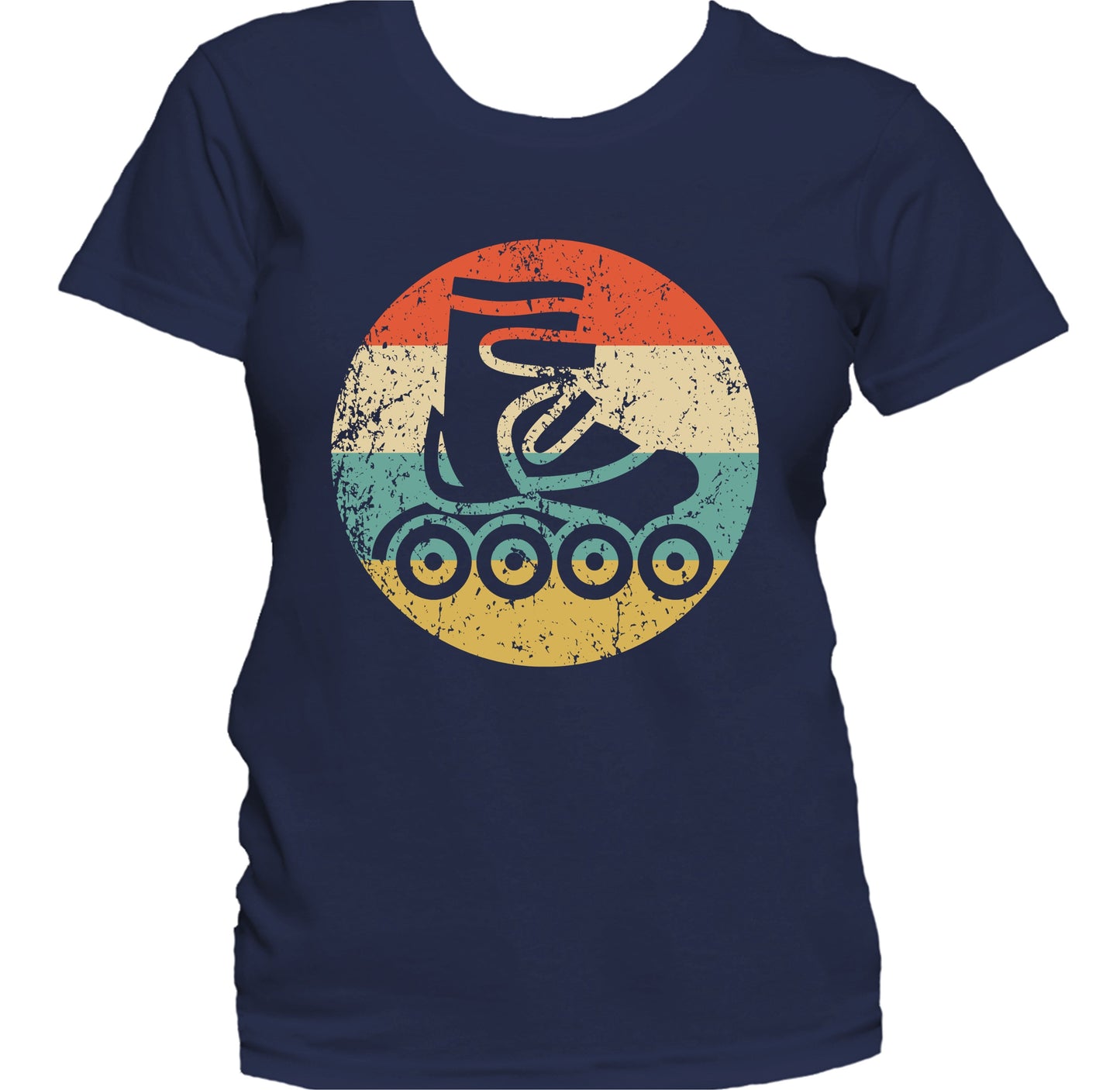 Inline Roller Skate Icon Retro Skater Women's T-Shirt