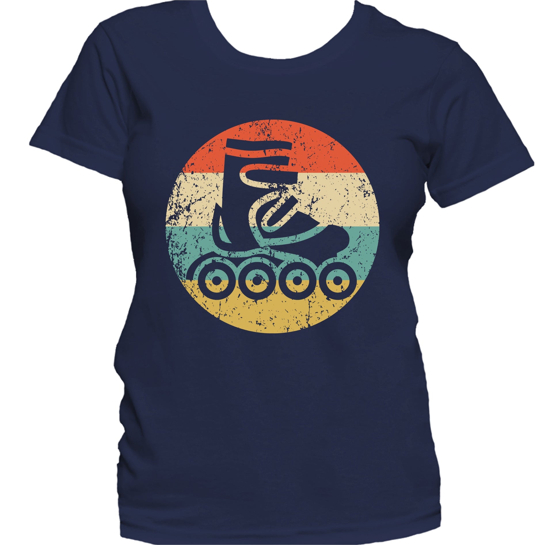 Inline Roller Skate Icon Retro Skater Women's T-Shirt