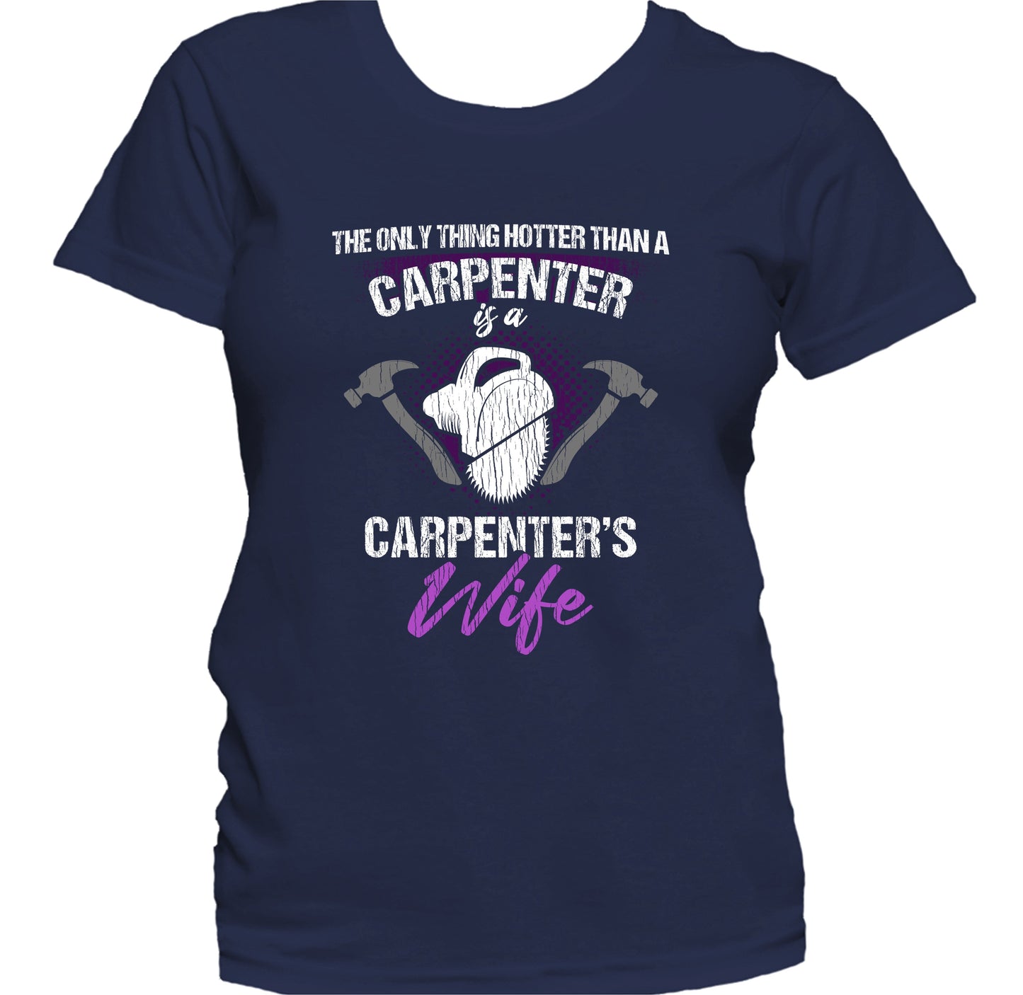 Sawdust Is Man Glitter Funny Carpenter Carpentry Woodworker Women's T-Shirt