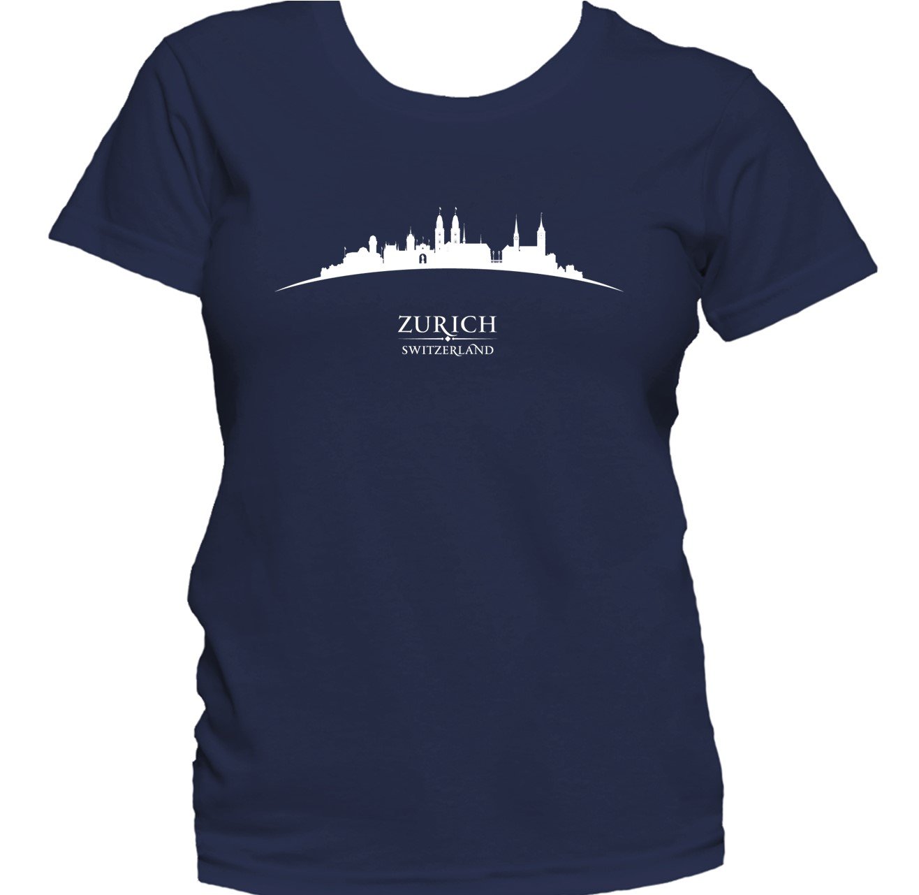 Zurich Switzerland Cityscape Downtown Skyline Women's T-Shirt