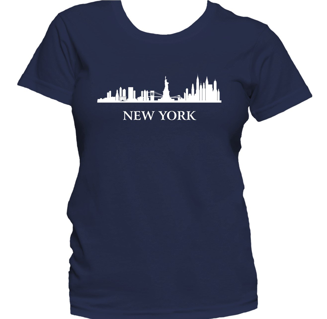 Downtown New York City Cityscape Silhouette Women's T-Shirt