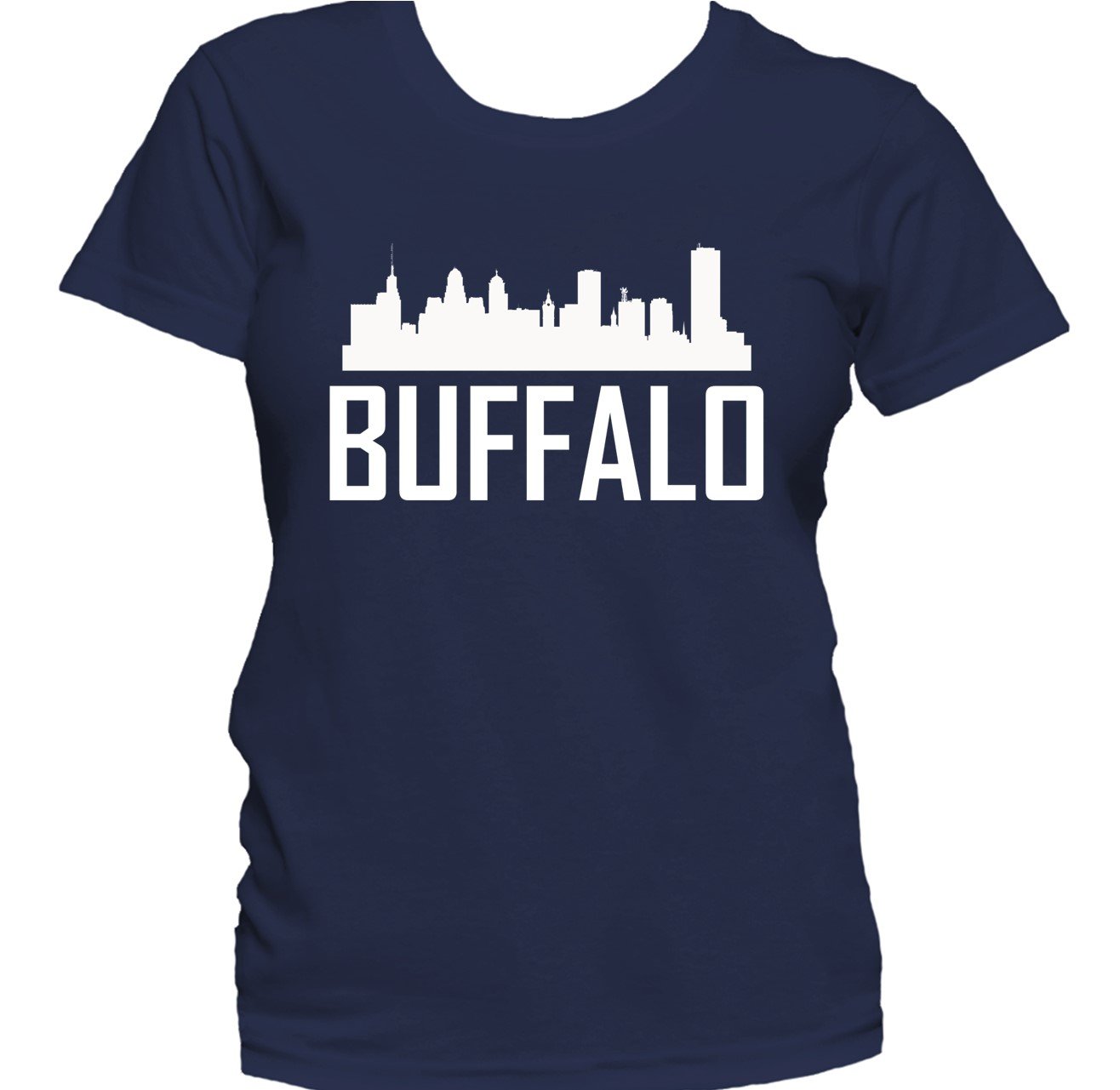 Buffalo NY Skyline Silhouette Cityscape Women's T-Shirt