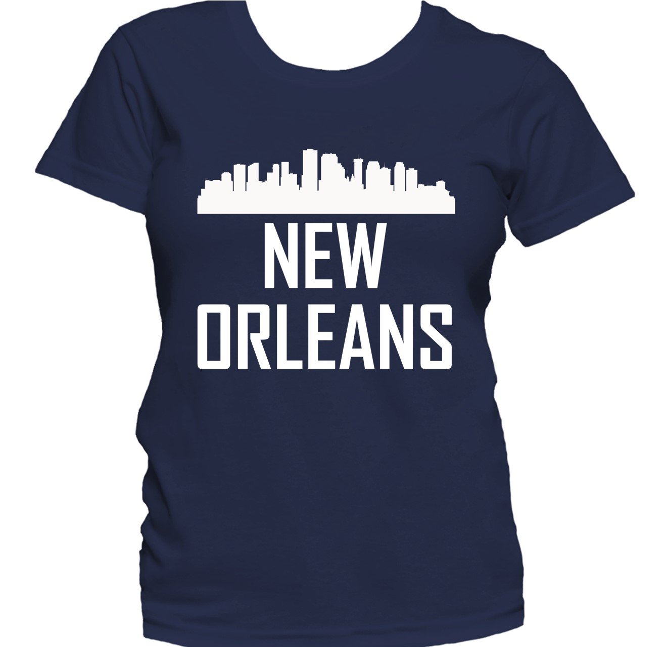 New Orleans LA Skyline Silhouette Cityscape Women's T-Shirt