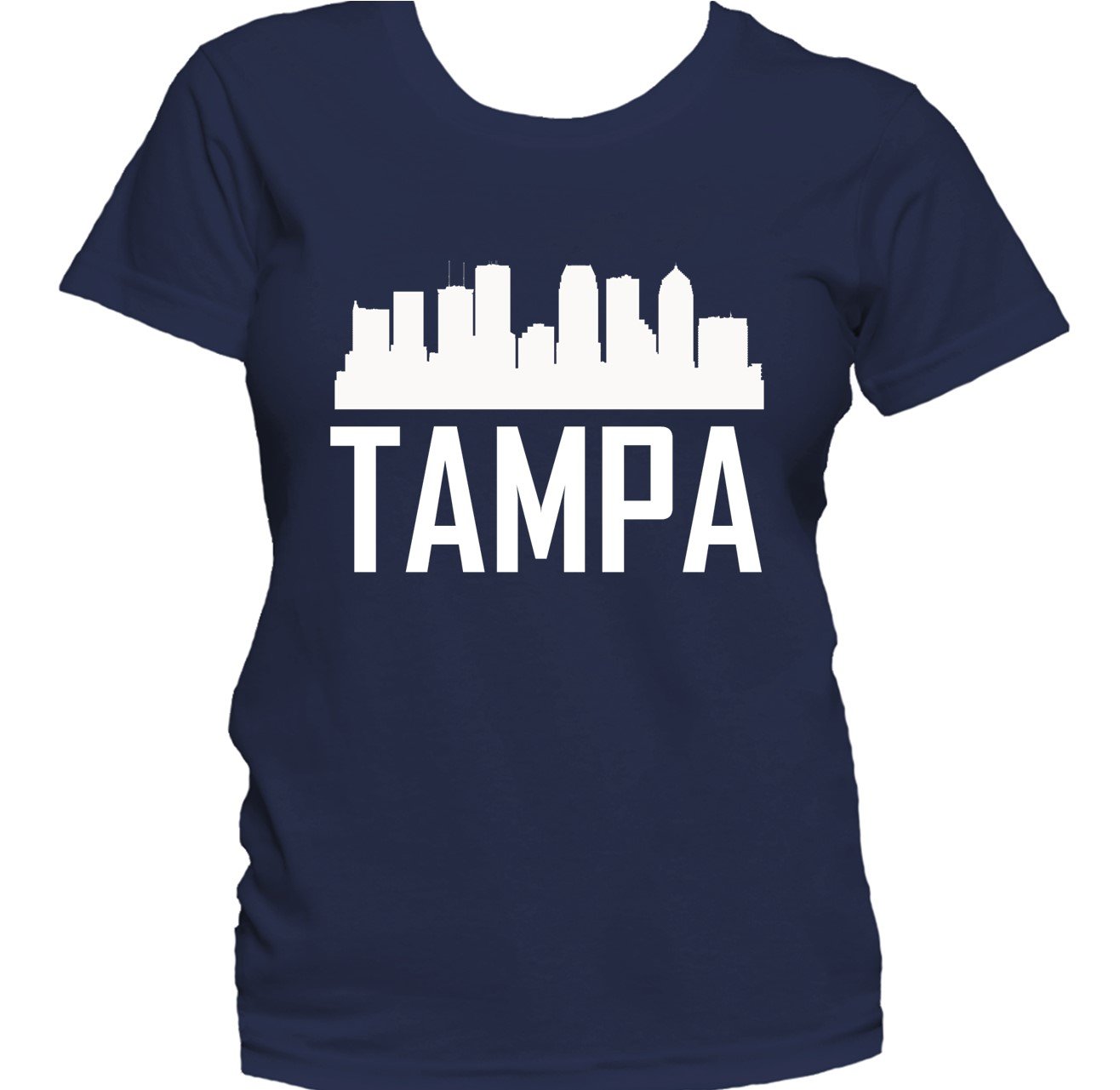 Tampa FL Skyline Silhouette Cityscape Women's T-Shirt