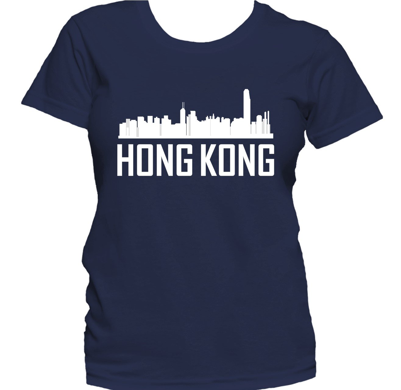 Hong Kong China Skyline Silhouette Cityscape Women's T-Shirt