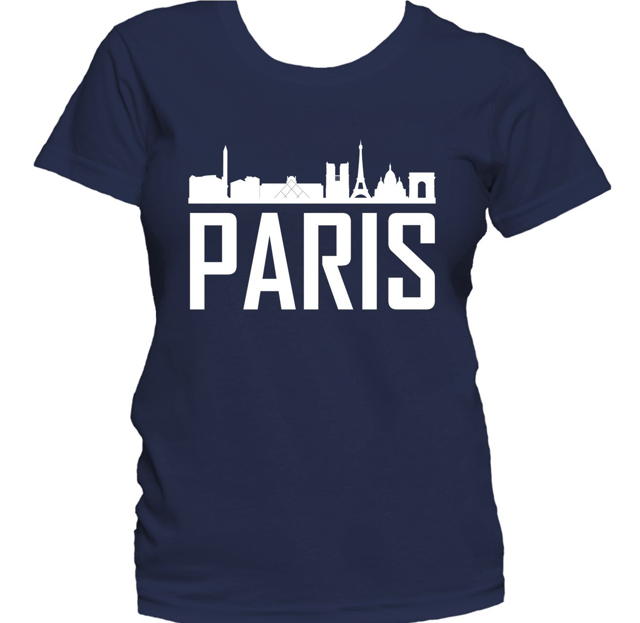 Paris France Skyline Silhouette Cityscape Women's T-Shirt