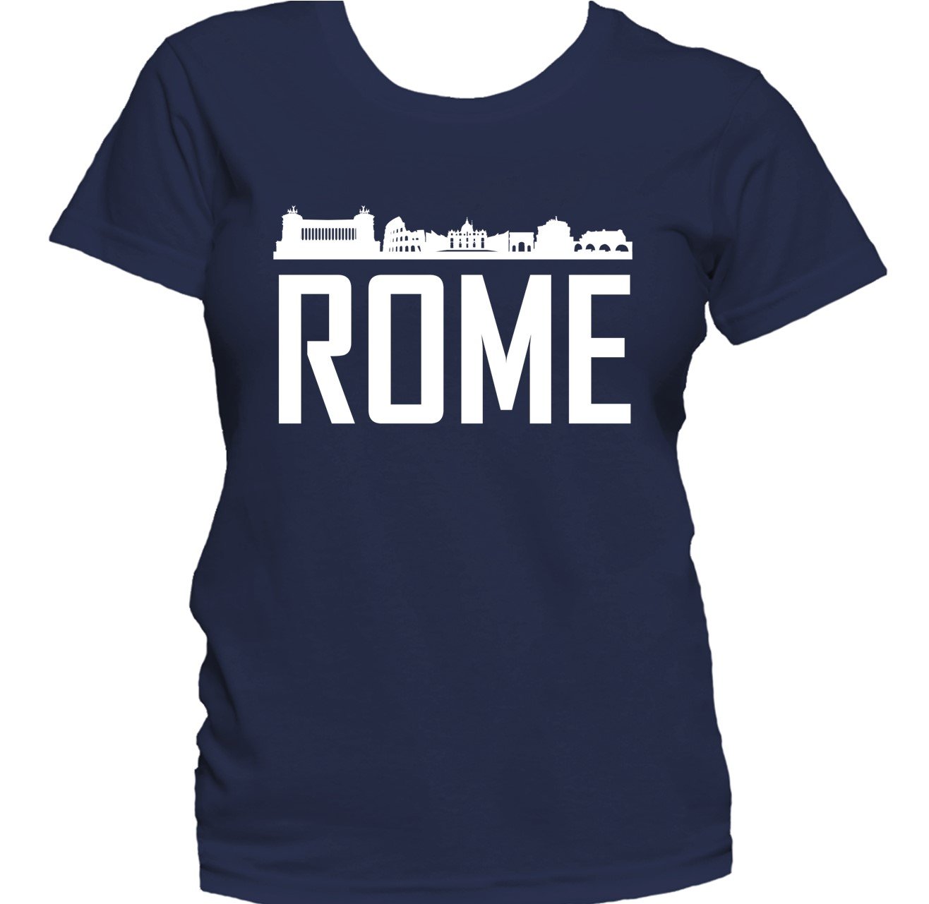 Rome Italy Skyline Silhouette Cityscape Women's T-Shirt