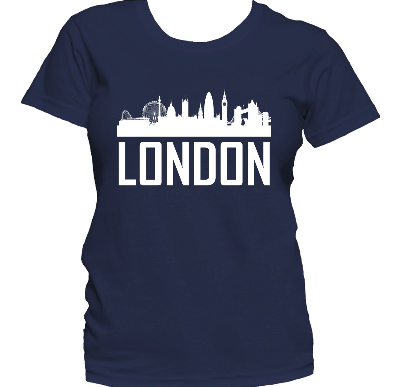 London England Skyline Silhouette Cityscape Women's T-Shirt