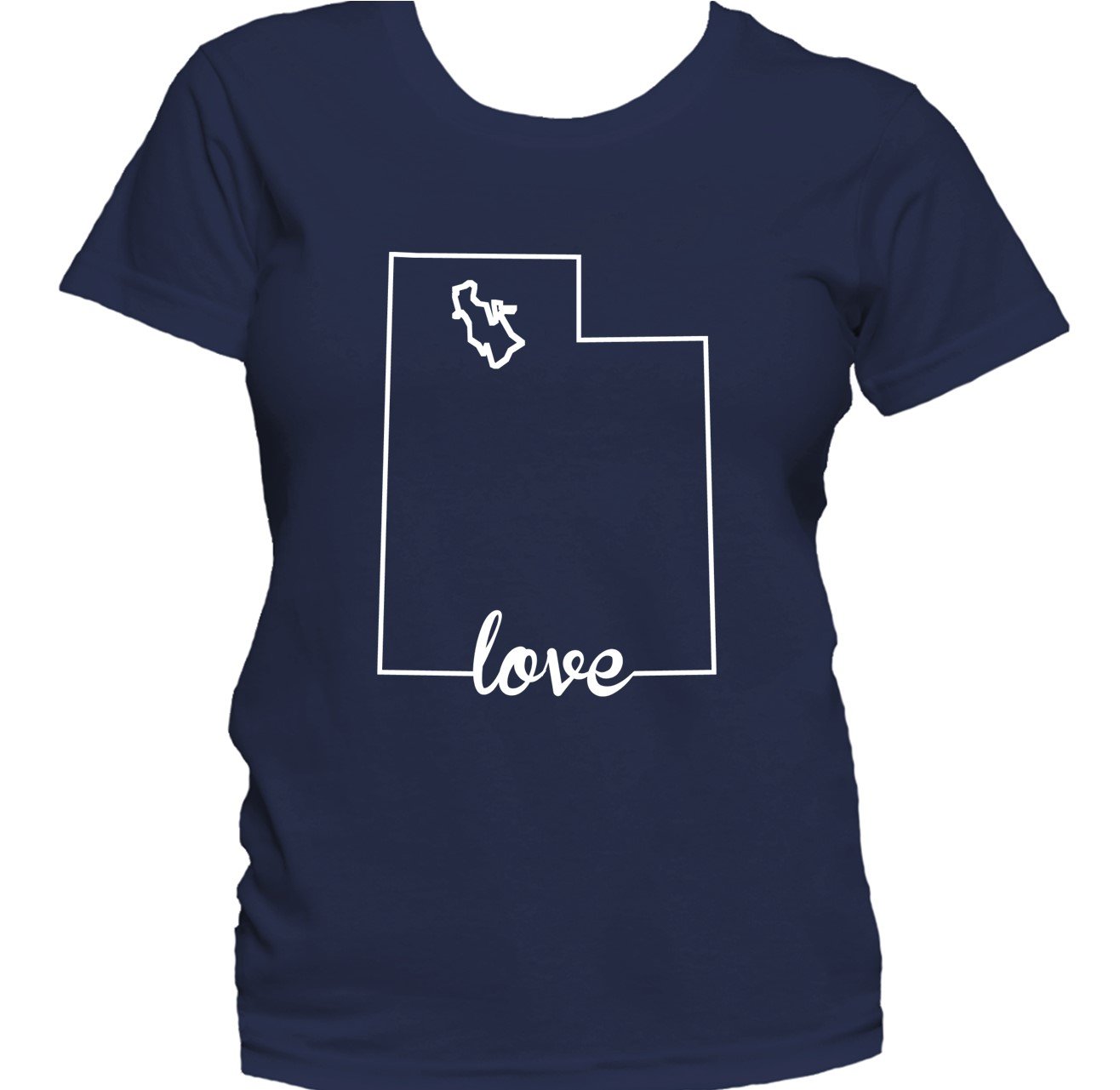 Women's Utah Shirt - Utah Love State Outline Women's T-Shirt