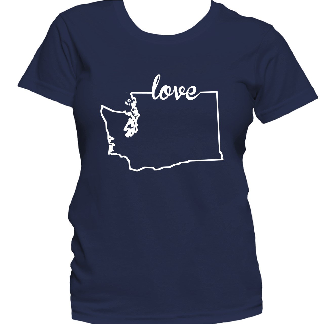 Women's Washington Shirt - Washington Love State Outline Women's T-Shirt