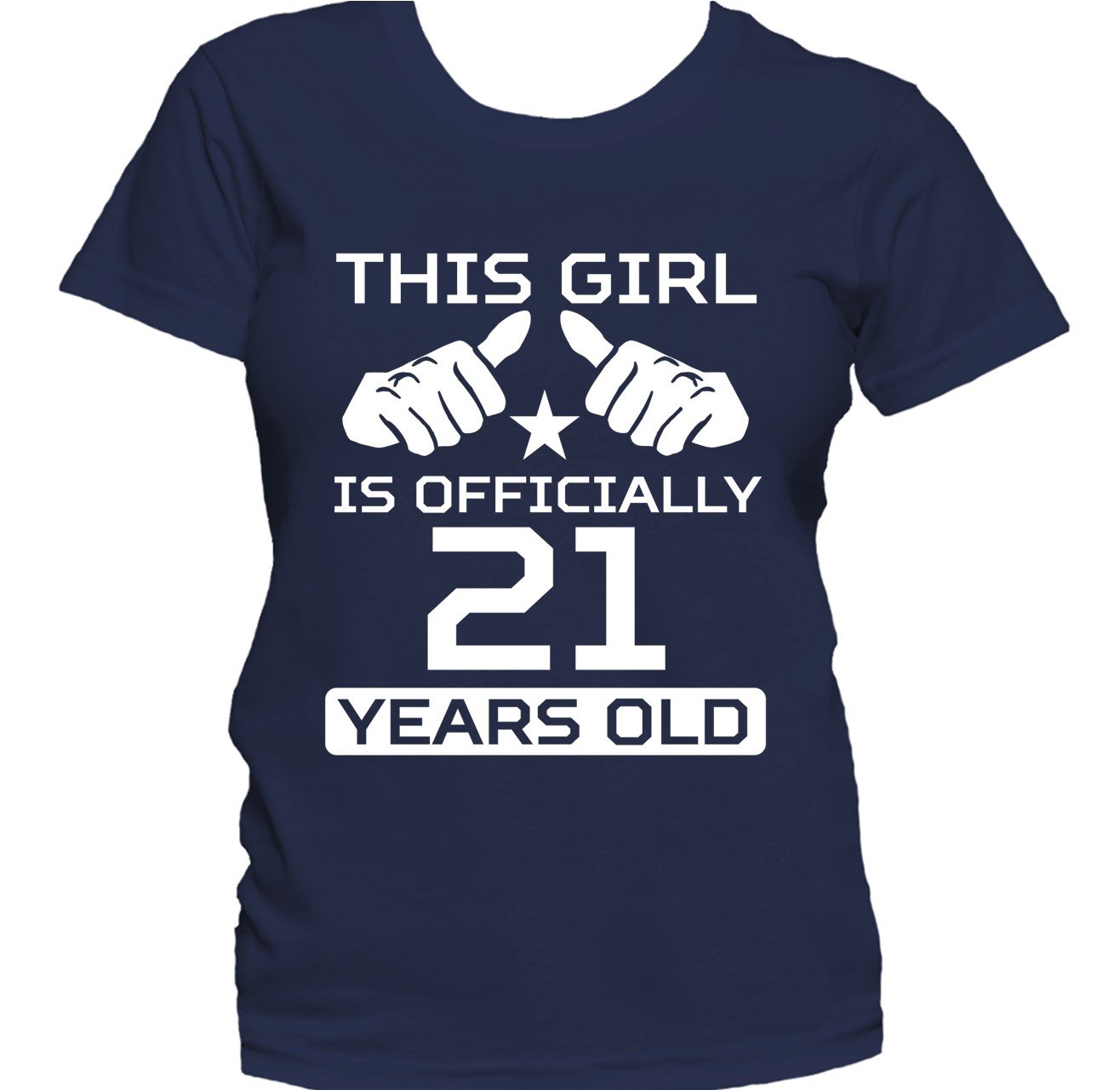 This Girl Is Officially 21 Years Funny 21st Birthday Women's T-Shirt