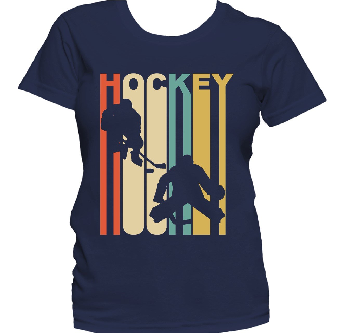 Retro 1970's Style Hockey Women's T-Shirt