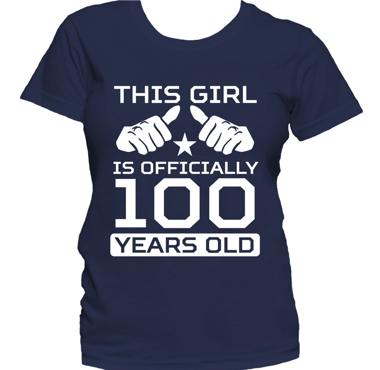 This Girl Is Officially 100 Years Funny 100th Birthday Women's T-Shirt