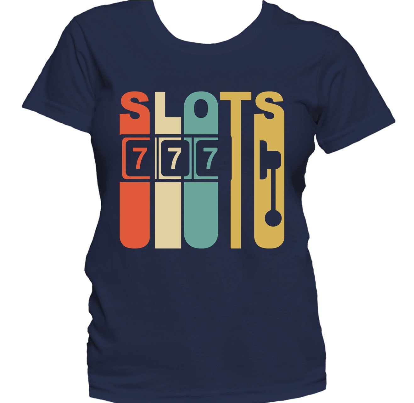 Retro 1970's Style Slot Machine Slots Gambling Women's T-Shirt