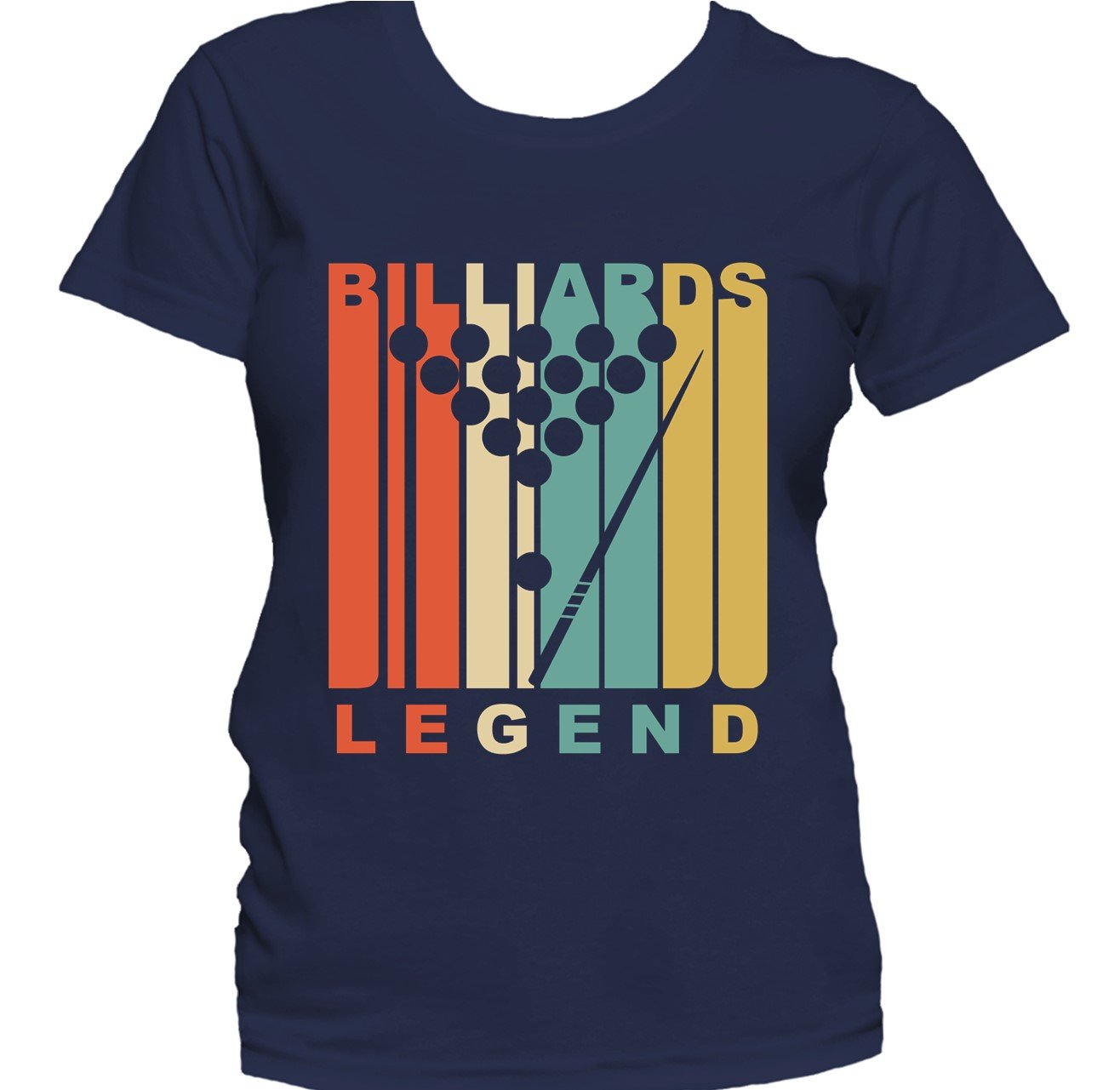 Retro 1970's Style Billiards Legend Retro Pool Women's T-Shirt