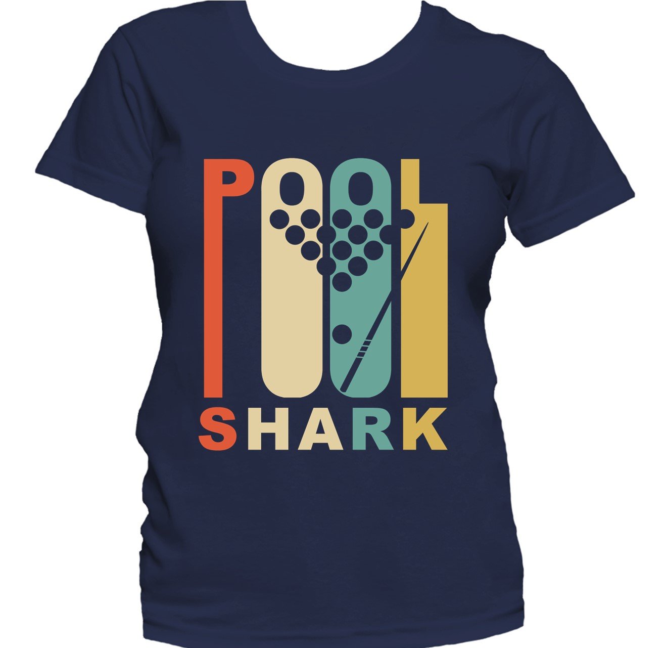 Retro 1970's Style Pool Shark Retro Billiards Women's T-Shirt