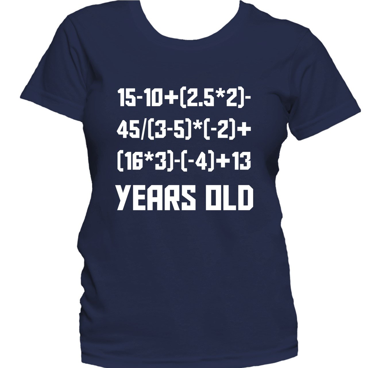 30 Years Old Algebra Equation Funny 30th Birthday Math Women's T-Shirt