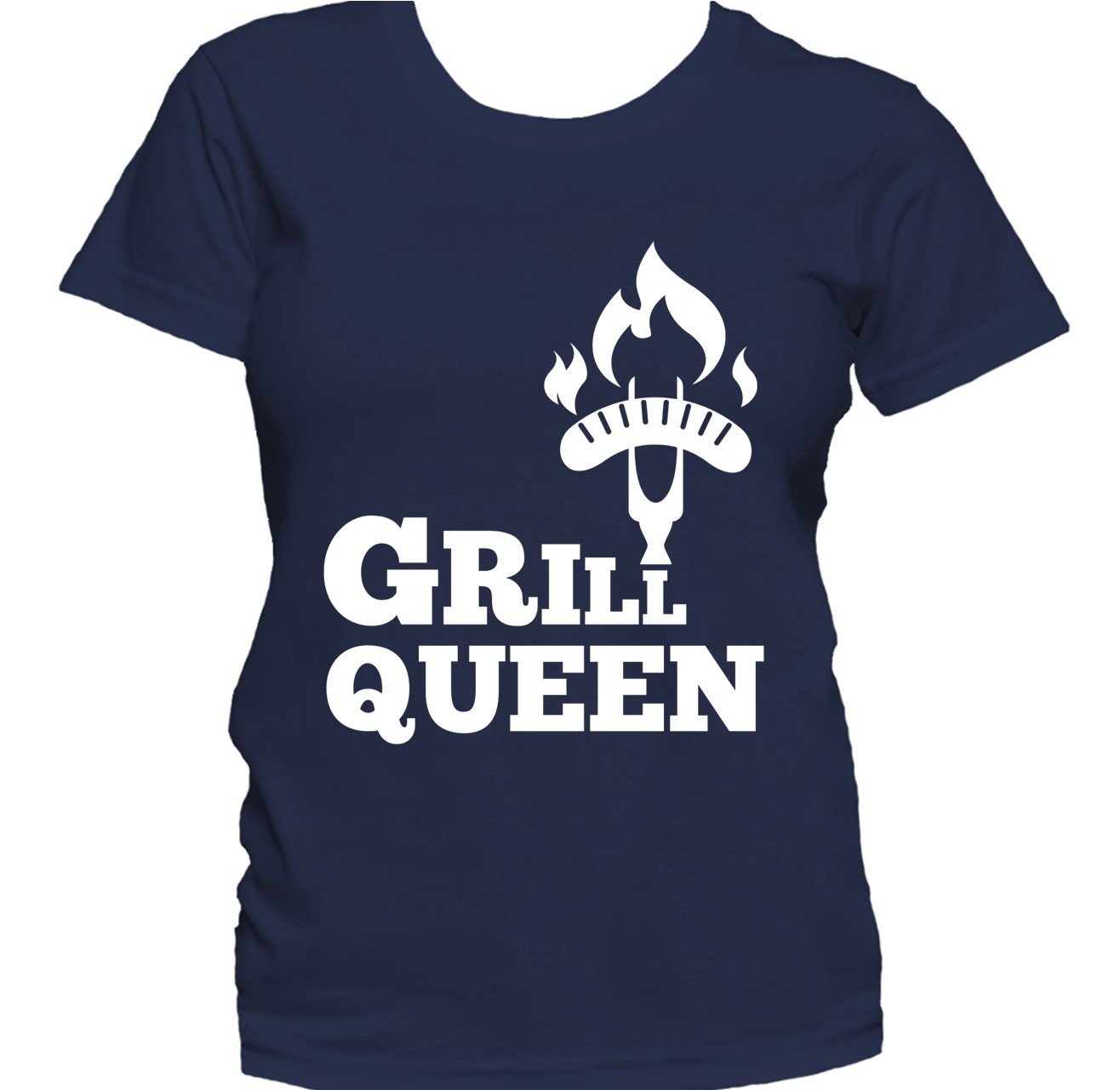 Grill Queen Cool Barbeque BBQ Sausage Women's T-Shirt