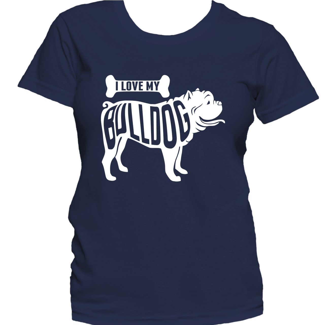 I Love My Bulldog Dog Owner Women's T-Shirt