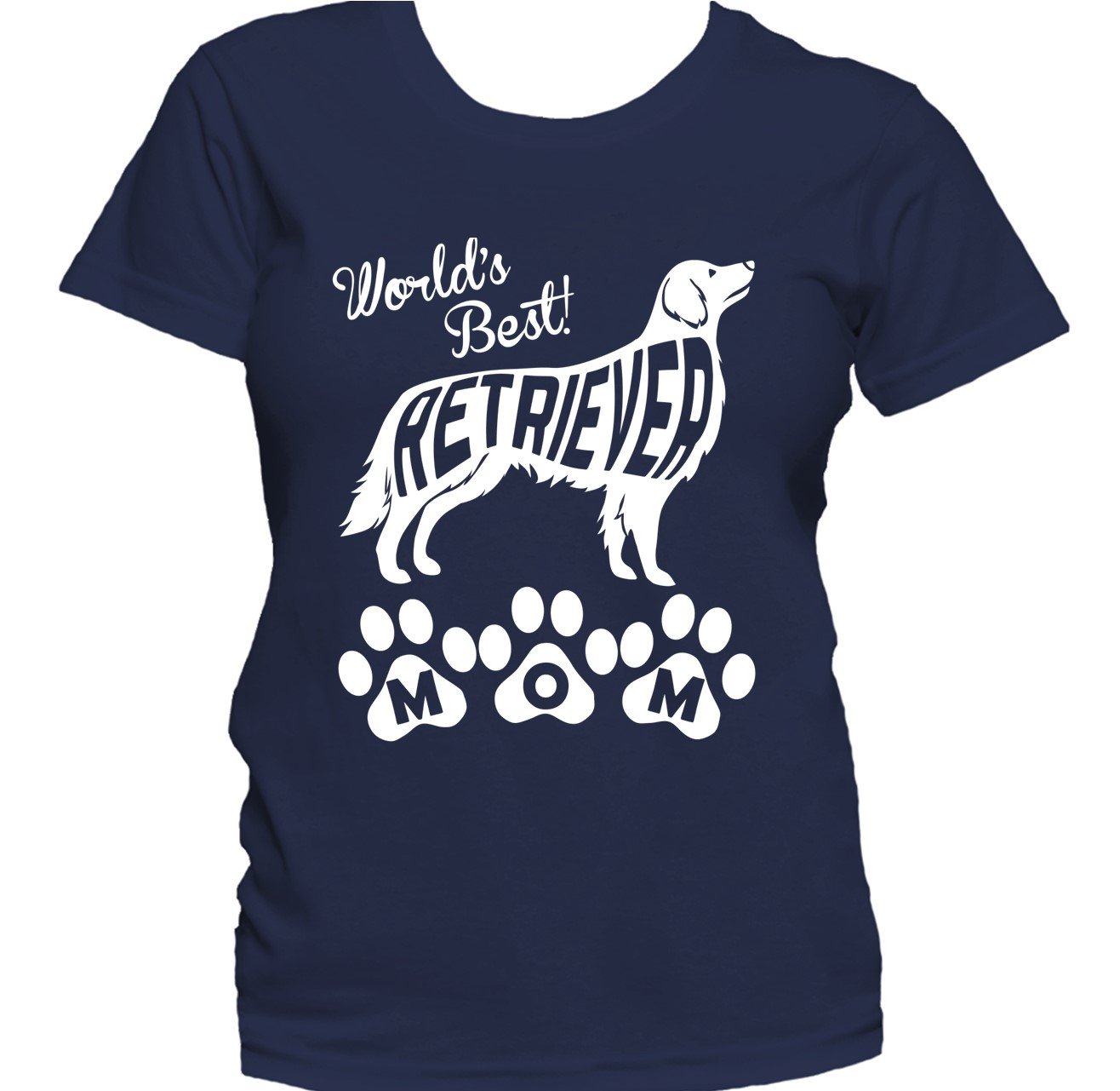 World's Best Golden Retriever Mom Dog Silhouette Women's T-Shirt