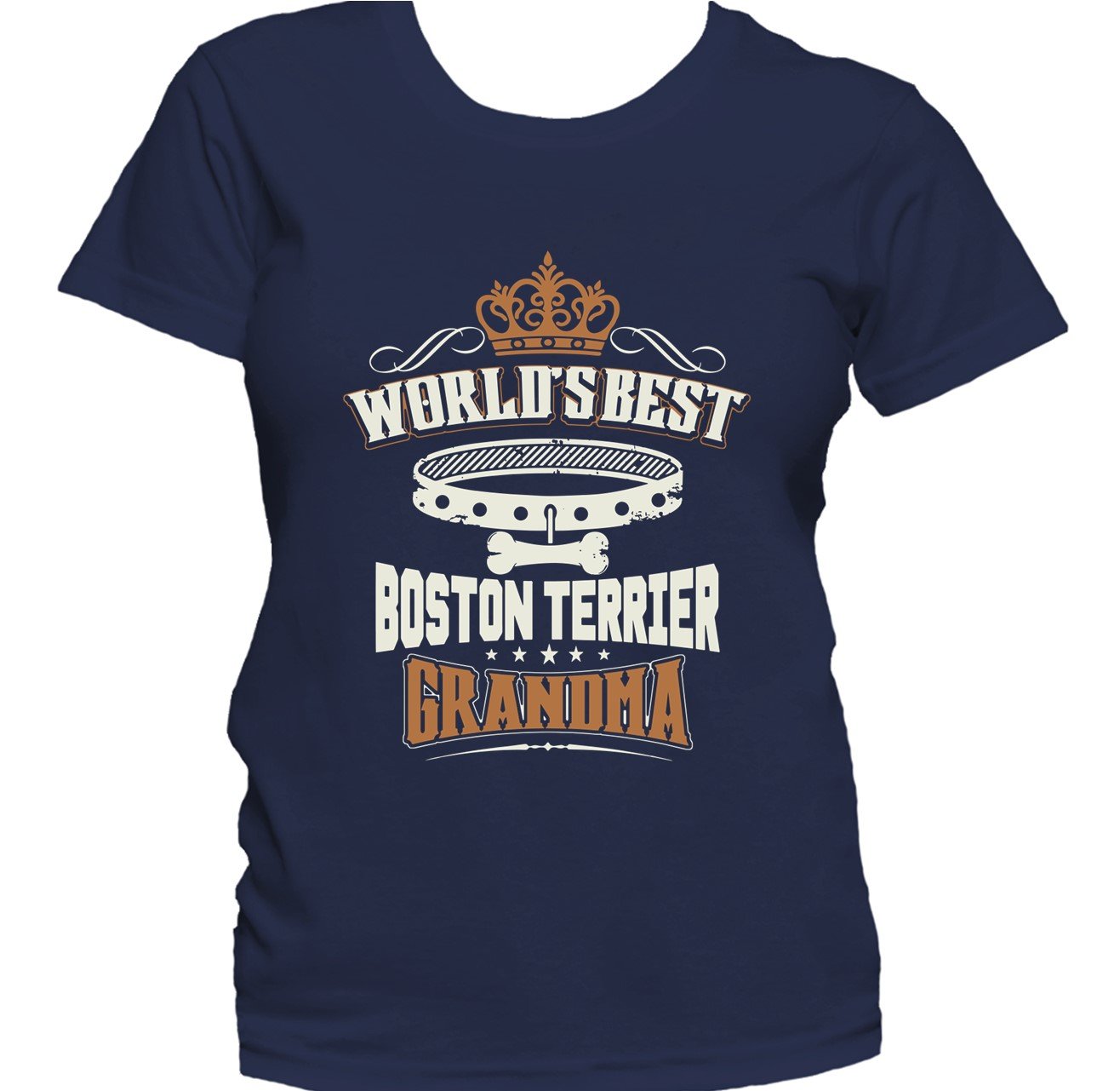 World's Best Boston Terrier Grandma Women's T-Shirt