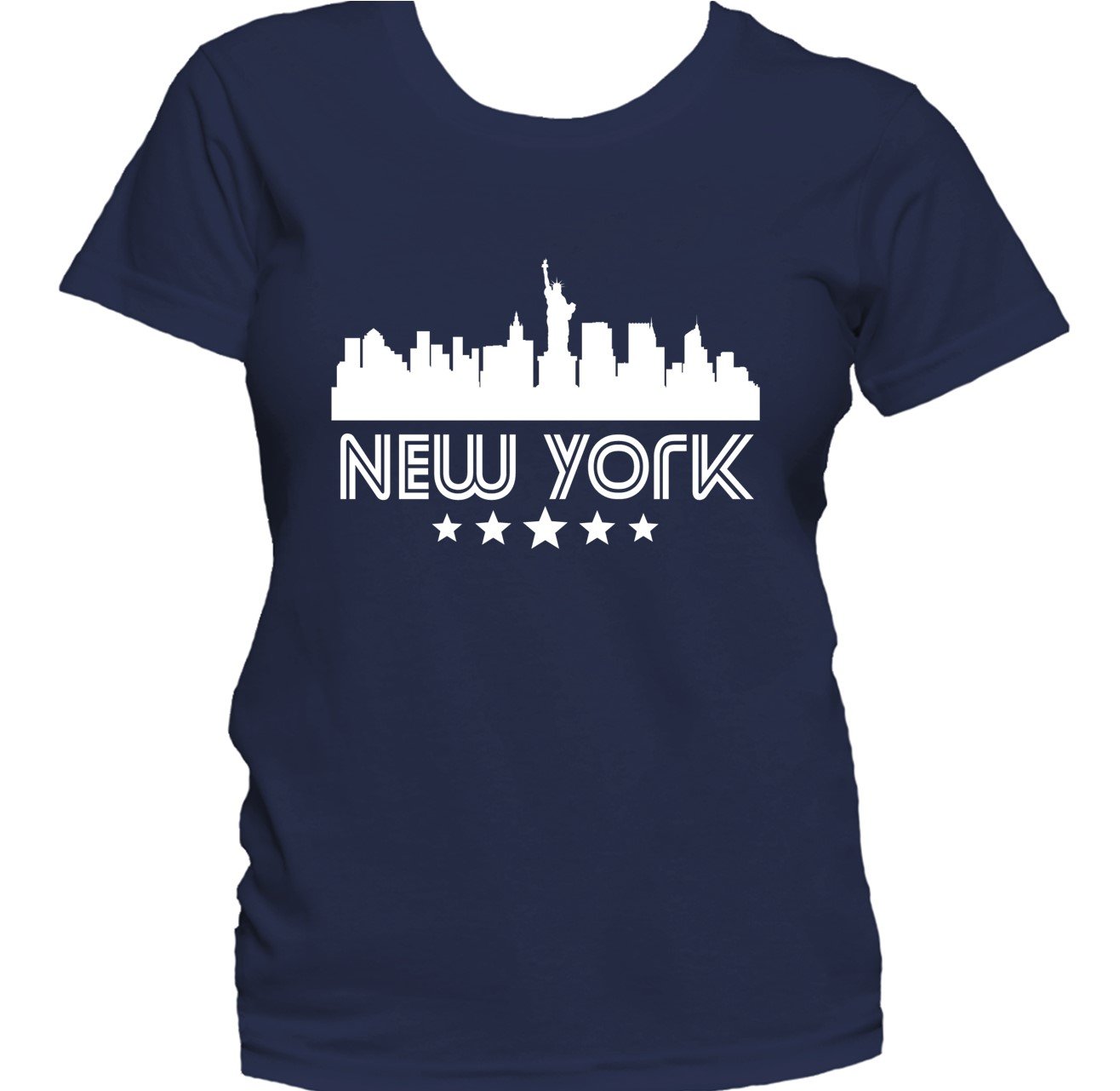 New York City Skyline Retro Style Women's T-Shirt