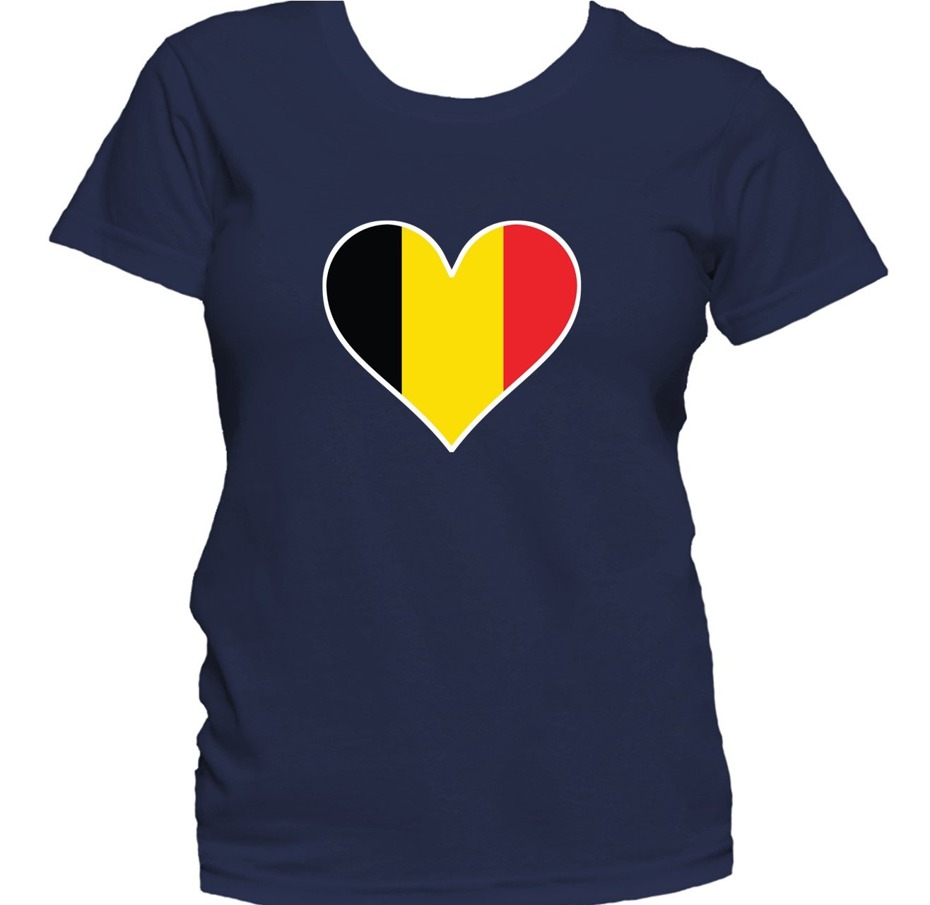 Belgian Flag Heart Belgium Love Women's T-Shirt