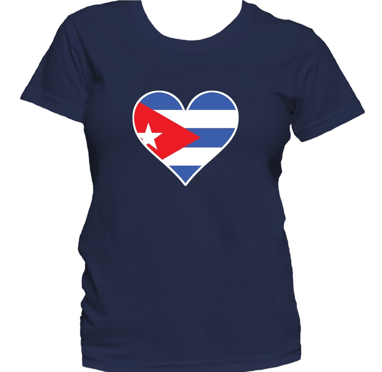 Cuban Flag Heart Cuba Love Women's T-Shirt