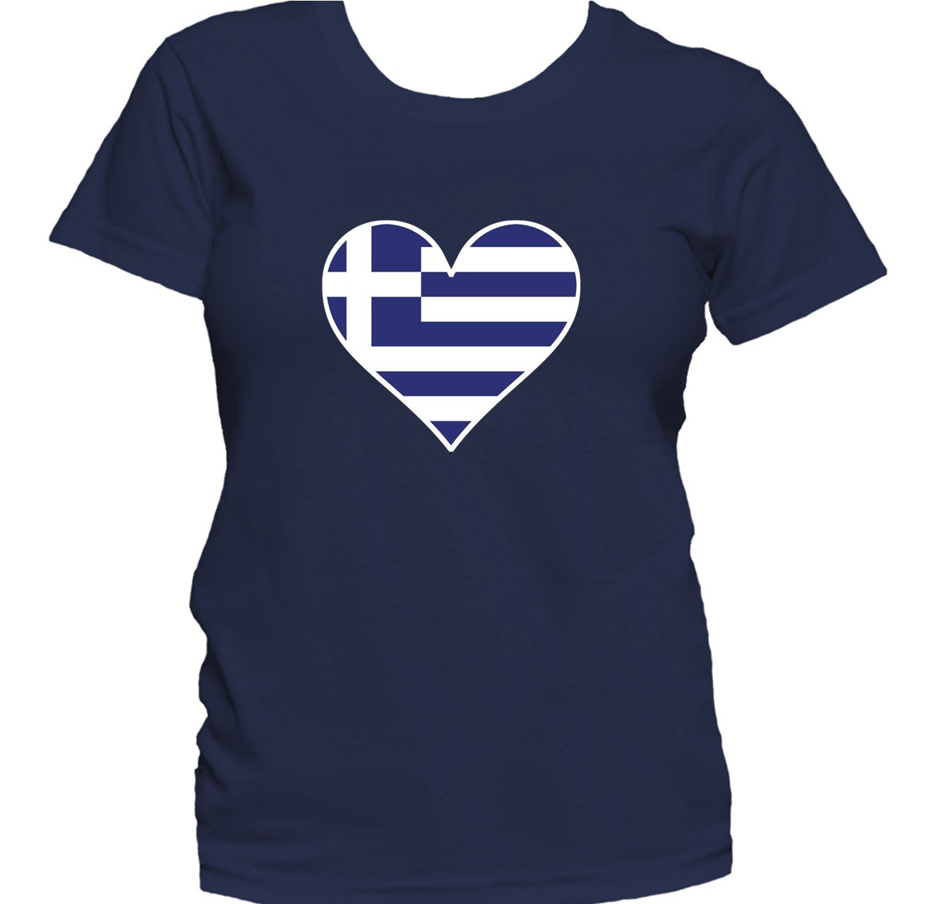 Greek Flag Heart Greece Love Women's T-Shirt