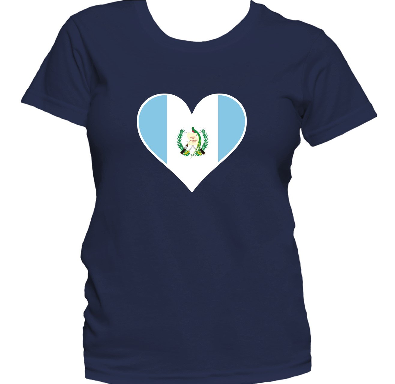 Guatemalan Flag Heart Guatemala Love Women's T-Shirt