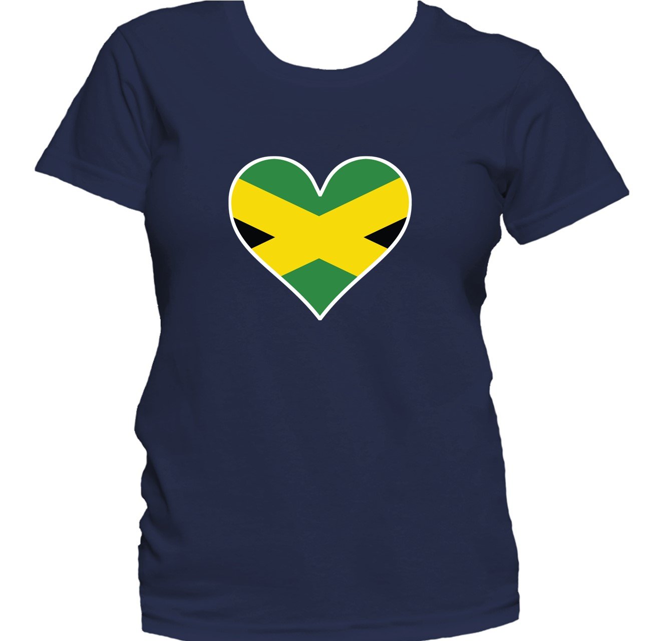 Jamaican Flag Heart Jamaica Love Women's T-Shirt