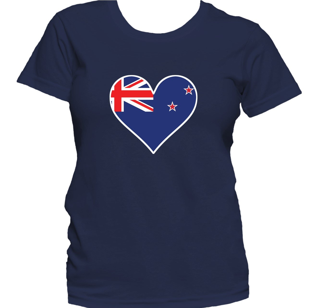 New Zealand Flag Heart Kiwi Love Women's T-Shirt